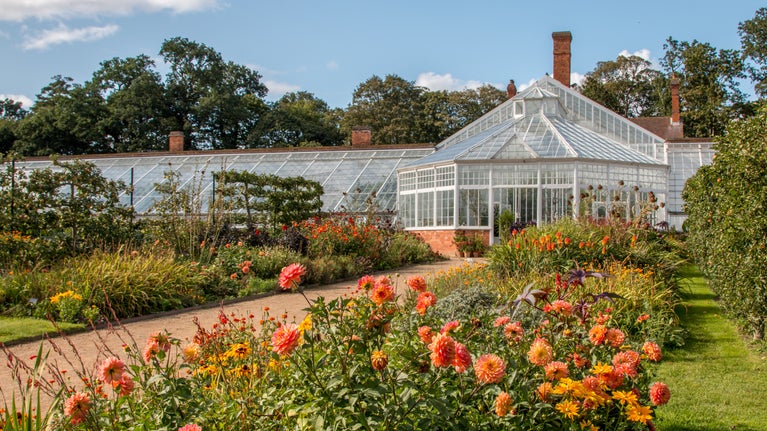 The Glasshouse in Clumber's walled kitchen garden
